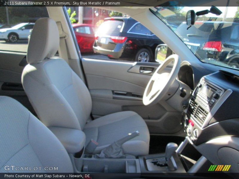 Sky Blue Metallic / Platinum 2011 Subaru Forester 2.5 X Premium