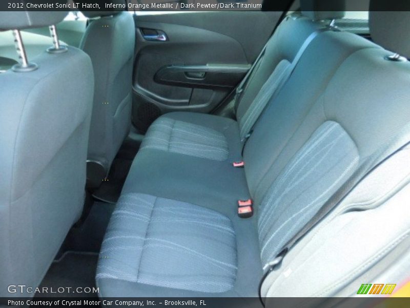 Inferno Orange Metallic / Dark Pewter/Dark Titanium 2012 Chevrolet Sonic LT Hatch