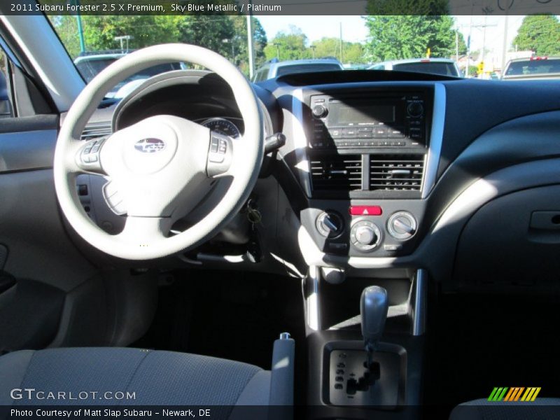 Sky Blue Metallic / Platinum 2011 Subaru Forester 2.5 X Premium