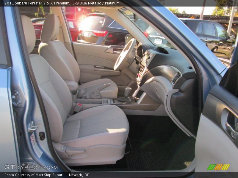 Sky Blue Metallic / Platinum 2011 Subaru Forester 2.5 X Premium