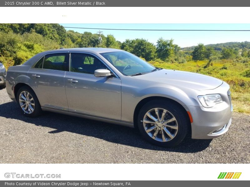 Billett Silver Metallic / Black 2015 Chrysler 300 C AWD
