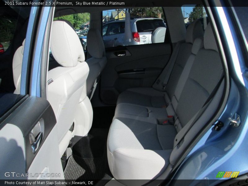 Sky Blue Metallic / Platinum 2011 Subaru Forester 2.5 X Premium