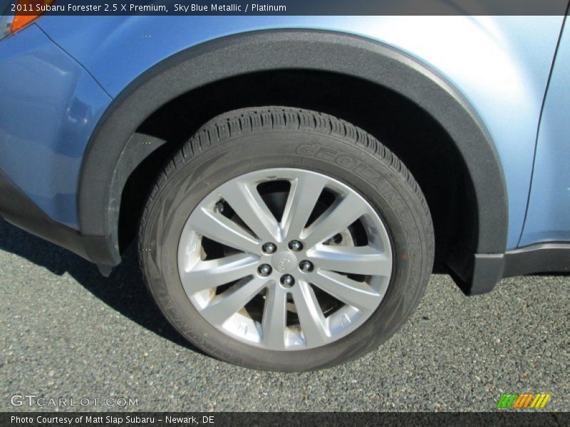 Sky Blue Metallic / Platinum 2011 Subaru Forester 2.5 X Premium