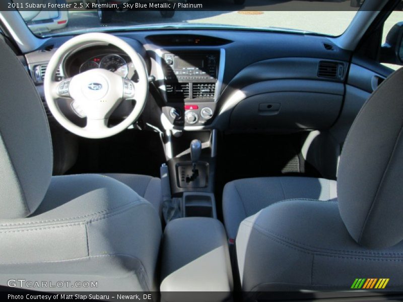 Sky Blue Metallic / Platinum 2011 Subaru Forester 2.5 X Premium