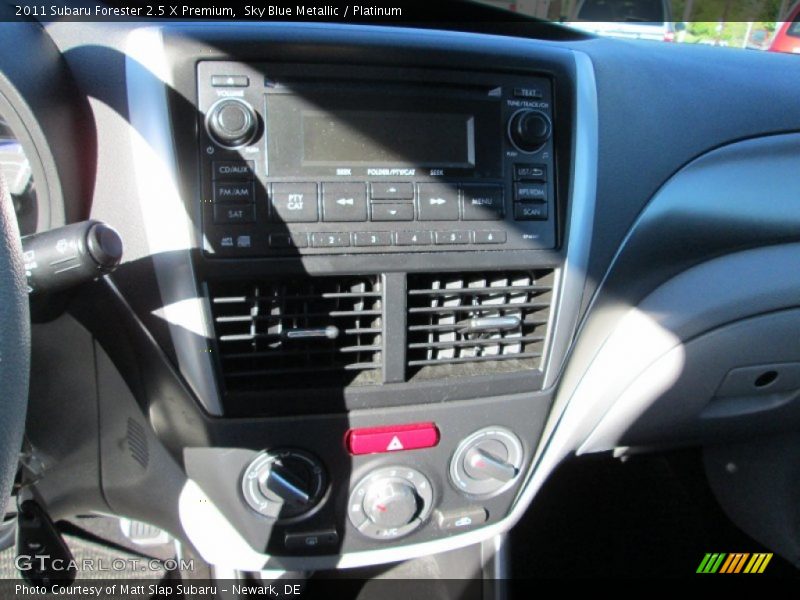 Sky Blue Metallic / Platinum 2011 Subaru Forester 2.5 X Premium