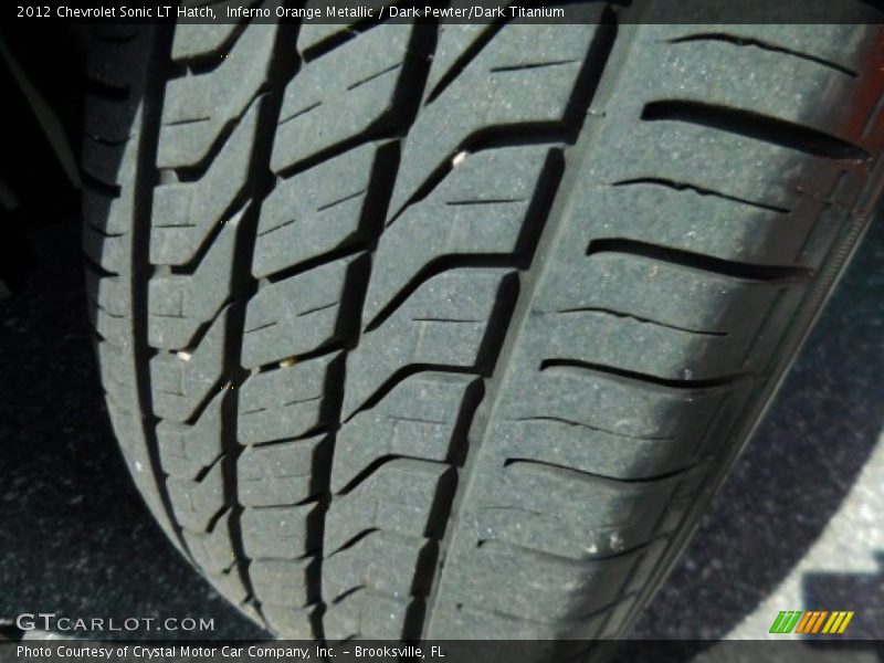 Inferno Orange Metallic / Dark Pewter/Dark Titanium 2012 Chevrolet Sonic LT Hatch