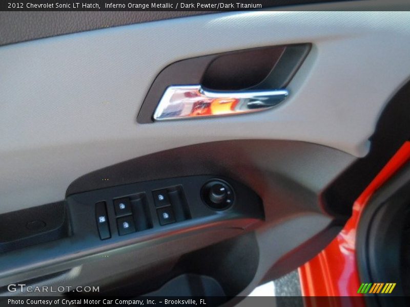 Inferno Orange Metallic / Dark Pewter/Dark Titanium 2012 Chevrolet Sonic LT Hatch
