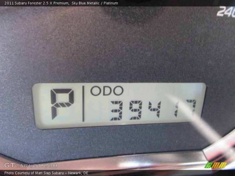 Sky Blue Metallic / Platinum 2011 Subaru Forester 2.5 X Premium