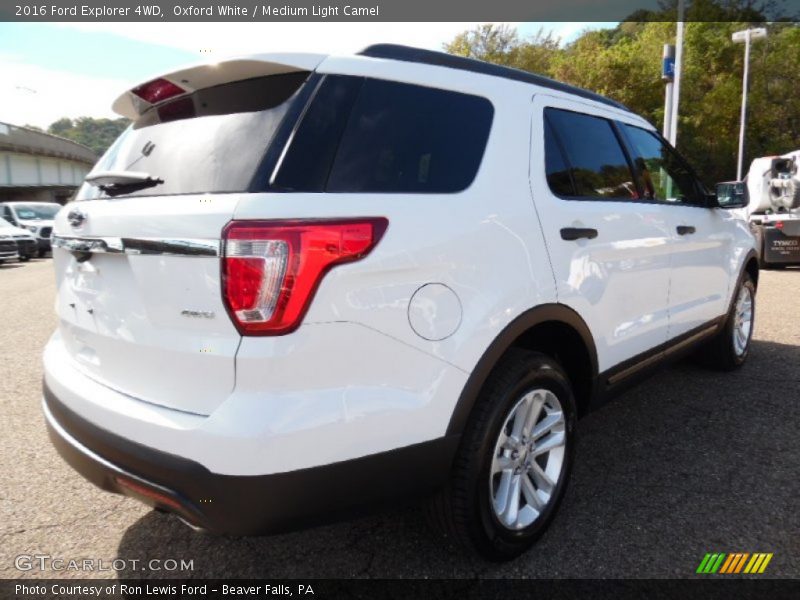 Oxford White / Medium Light Camel 2016 Ford Explorer 4WD