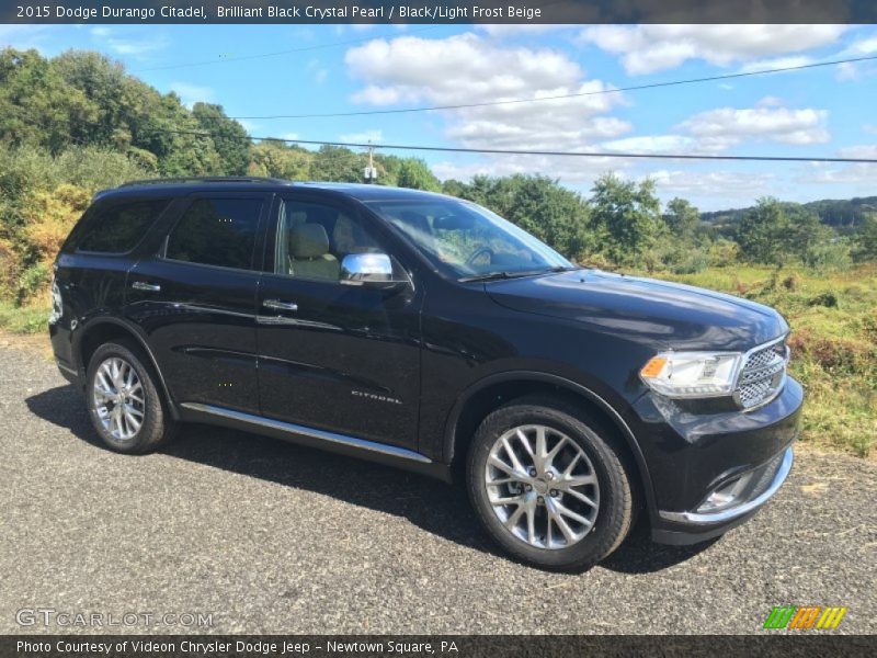Brilliant Black Crystal Pearl / Black/Light Frost Beige 2015 Dodge Durango Citadel