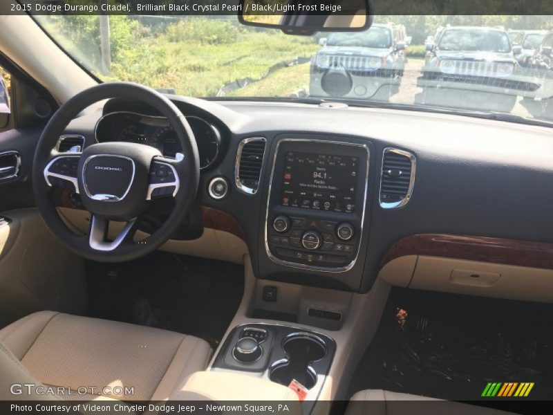 Brilliant Black Crystal Pearl / Black/Light Frost Beige 2015 Dodge Durango Citadel