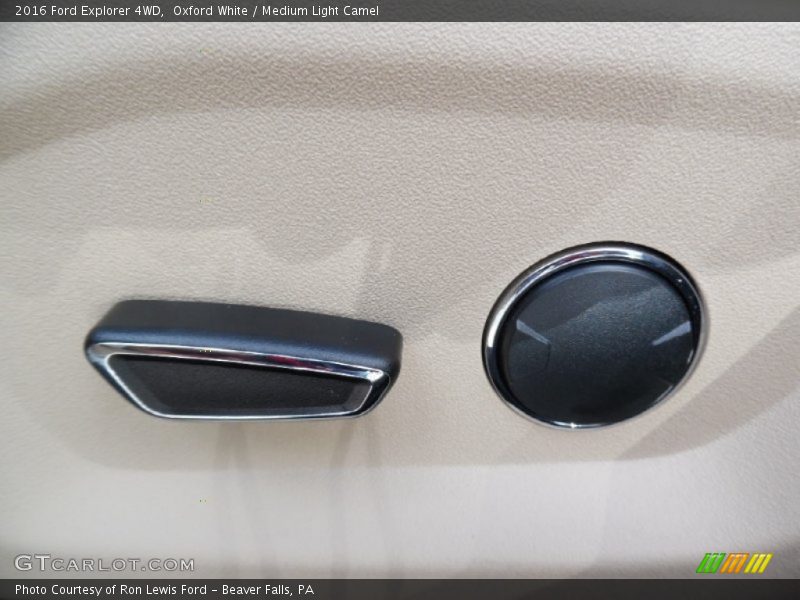 Oxford White / Medium Light Camel 2016 Ford Explorer 4WD