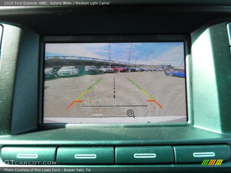 Oxford White / Medium Light Camel 2016 Ford Explorer 4WD