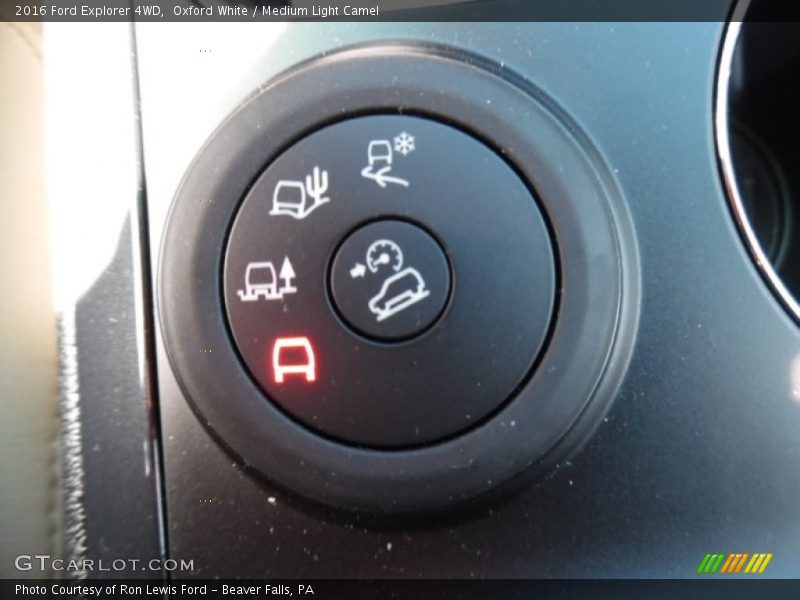 Oxford White / Medium Light Camel 2016 Ford Explorer 4WD