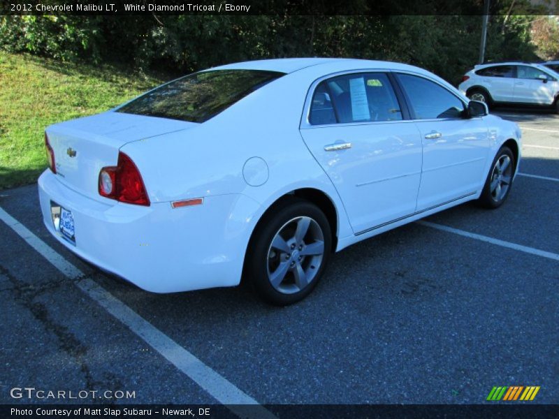 White Diamond Tricoat / Ebony 2012 Chevrolet Malibu LT