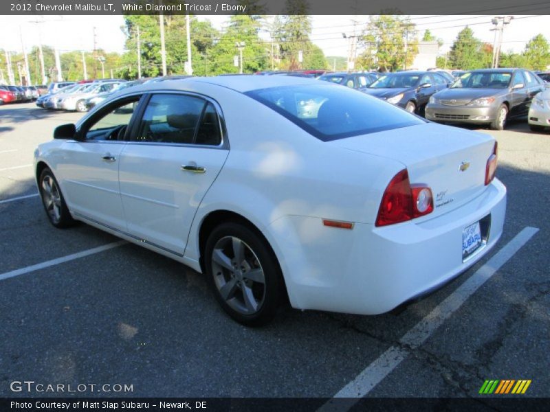 White Diamond Tricoat / Ebony 2012 Chevrolet Malibu LT