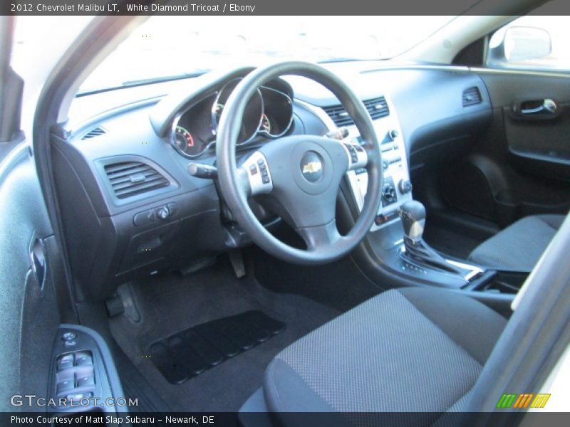 White Diamond Tricoat / Ebony 2012 Chevrolet Malibu LT