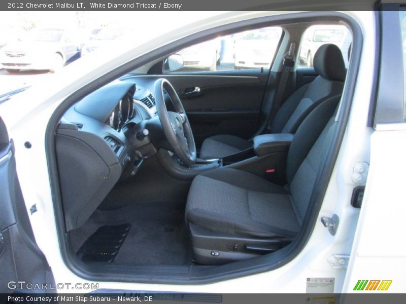 White Diamond Tricoat / Ebony 2012 Chevrolet Malibu LT