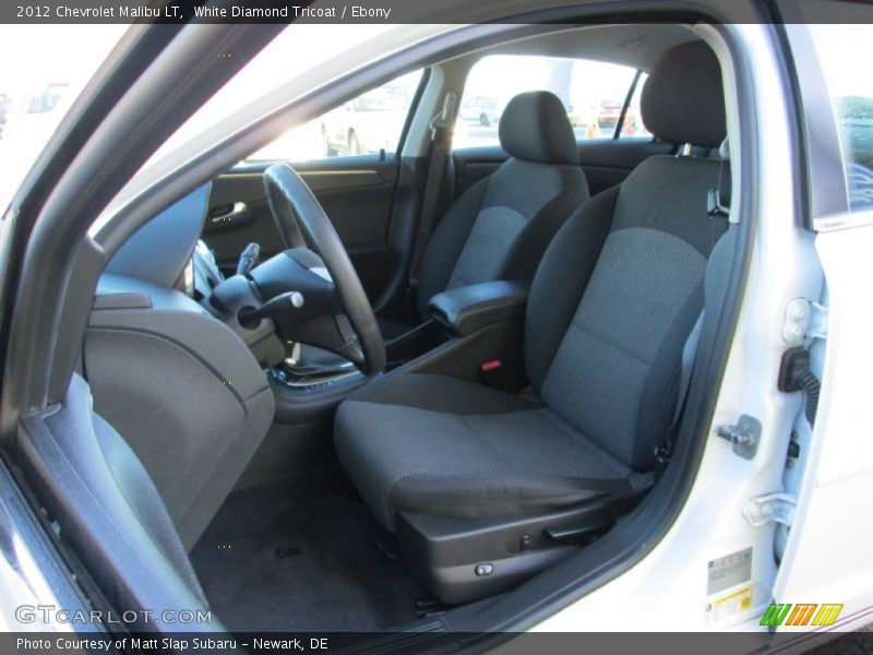 White Diamond Tricoat / Ebony 2012 Chevrolet Malibu LT