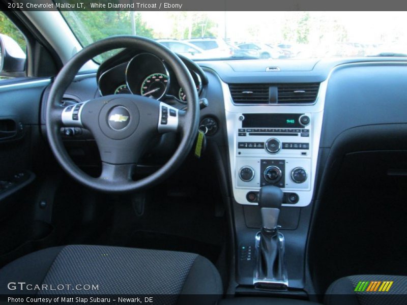 White Diamond Tricoat / Ebony 2012 Chevrolet Malibu LT