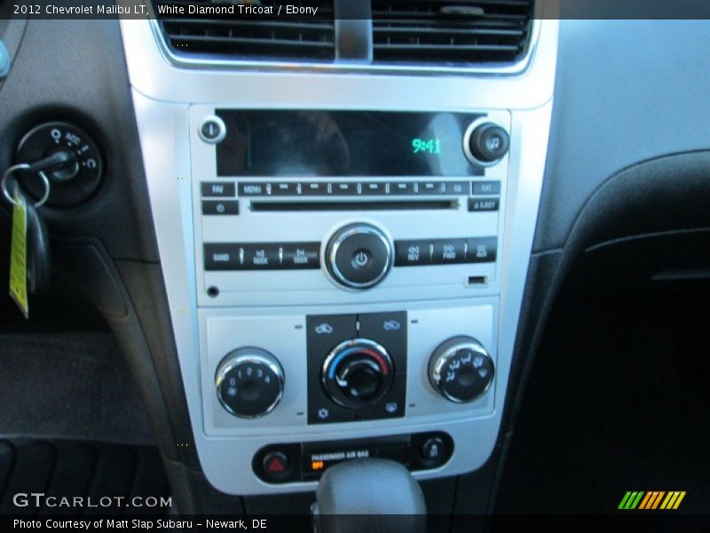 White Diamond Tricoat / Ebony 2012 Chevrolet Malibu LT