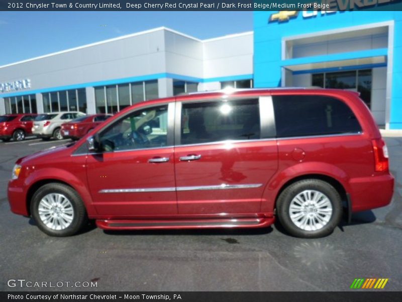 Deep Cherry Red Crystal Pearl / Dark Frost Beige/Medium Frost Beige 2012 Chrysler Town & Country Limited