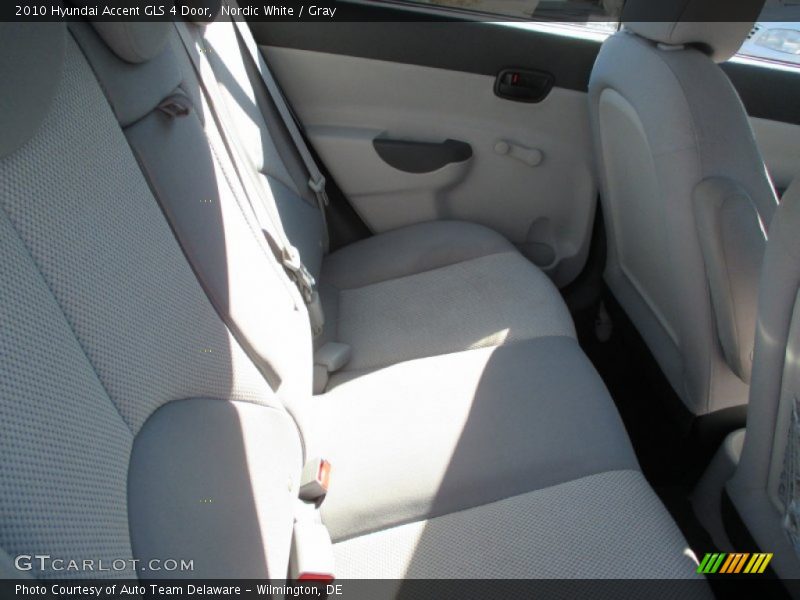 Nordic White / Gray 2010 Hyundai Accent GLS 4 Door