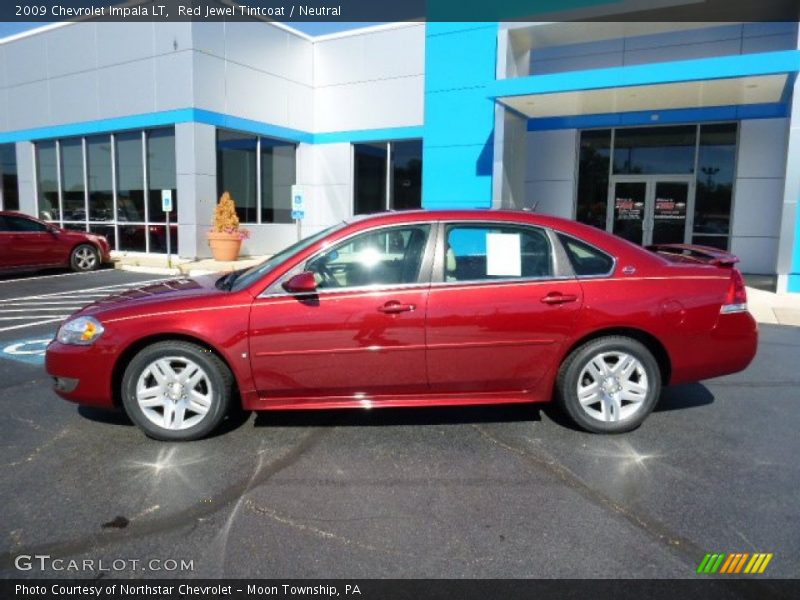 Red Jewel Tintcoat / Neutral 2009 Chevrolet Impala LT