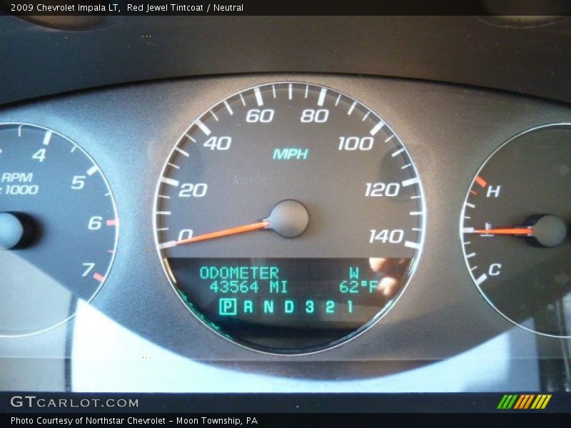Red Jewel Tintcoat / Neutral 2009 Chevrolet Impala LT
