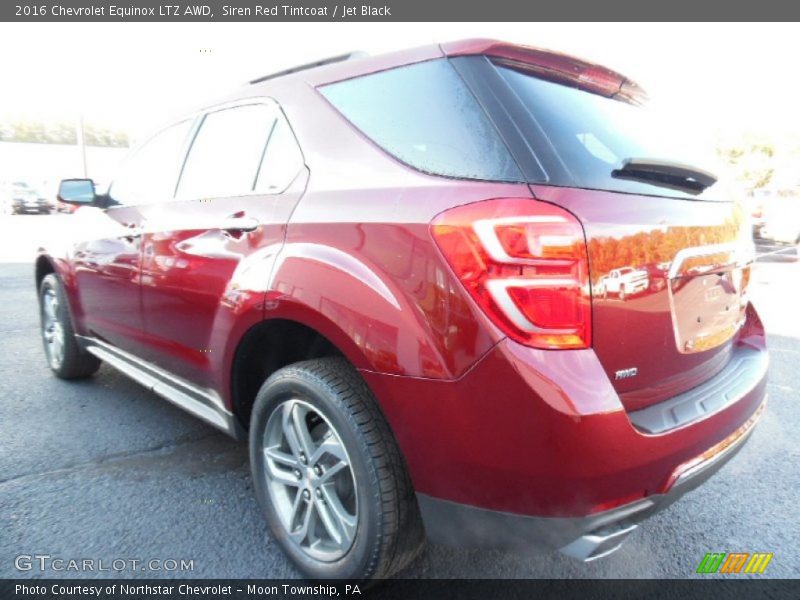 Siren Red Tintcoat / Jet Black 2016 Chevrolet Equinox LTZ AWD