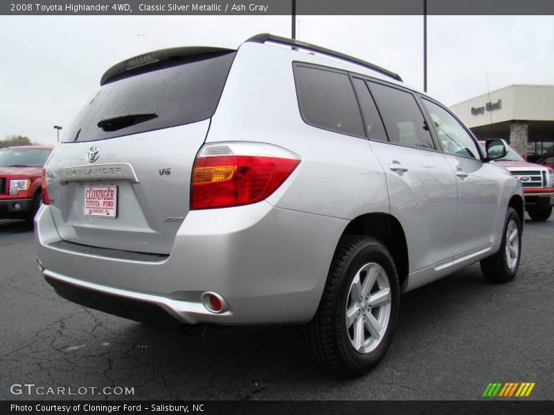 Classic Silver Metallic / Ash Gray 2008 Toyota Highlander 4WD