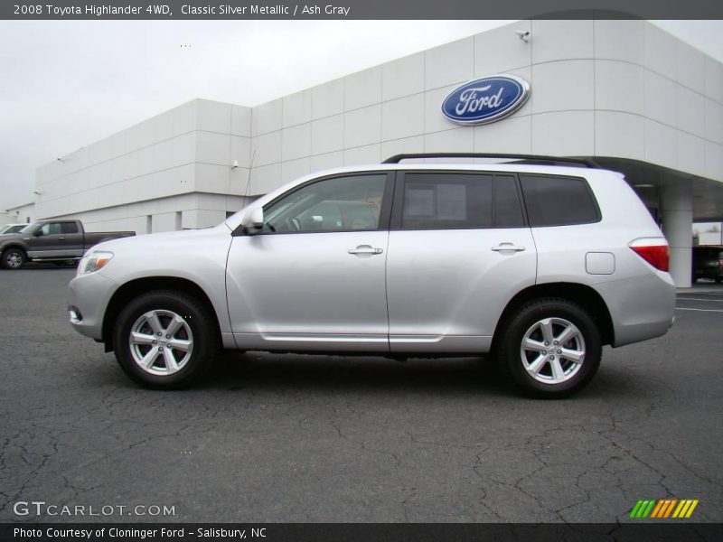 Classic Silver Metallic / Ash Gray 2008 Toyota Highlander 4WD