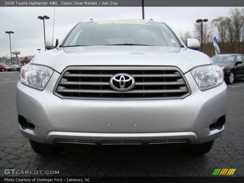 Classic Silver Metallic / Ash Gray 2008 Toyota Highlander 4WD