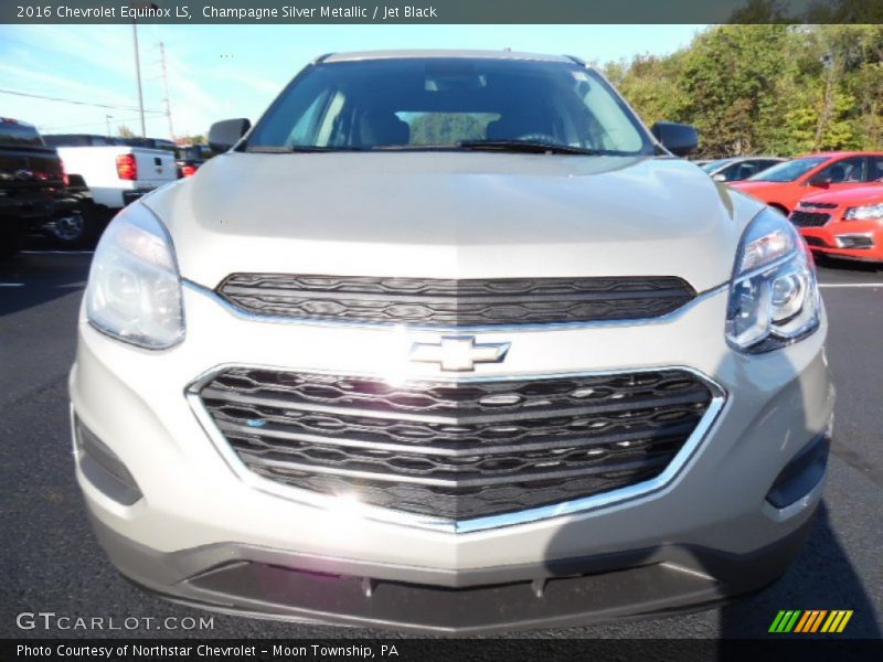 Champagne Silver Metallic / Jet Black 2016 Chevrolet Equinox LS