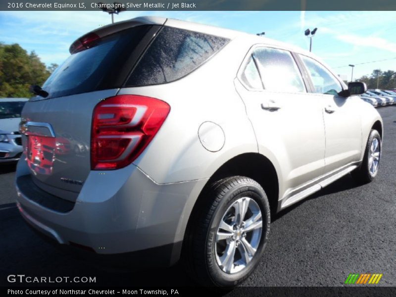 Champagne Silver Metallic / Jet Black 2016 Chevrolet Equinox LS