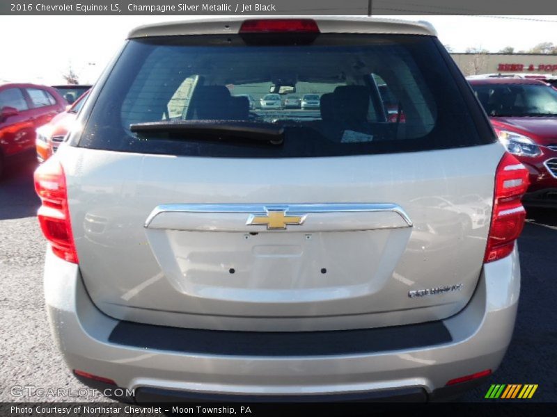 Champagne Silver Metallic / Jet Black 2016 Chevrolet Equinox LS