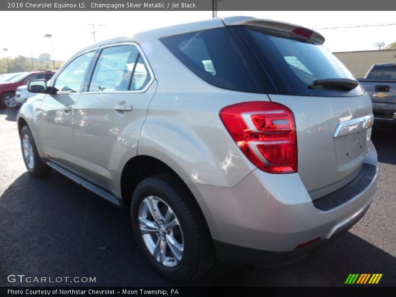 Champagne Silver Metallic / Jet Black 2016 Chevrolet Equinox LS