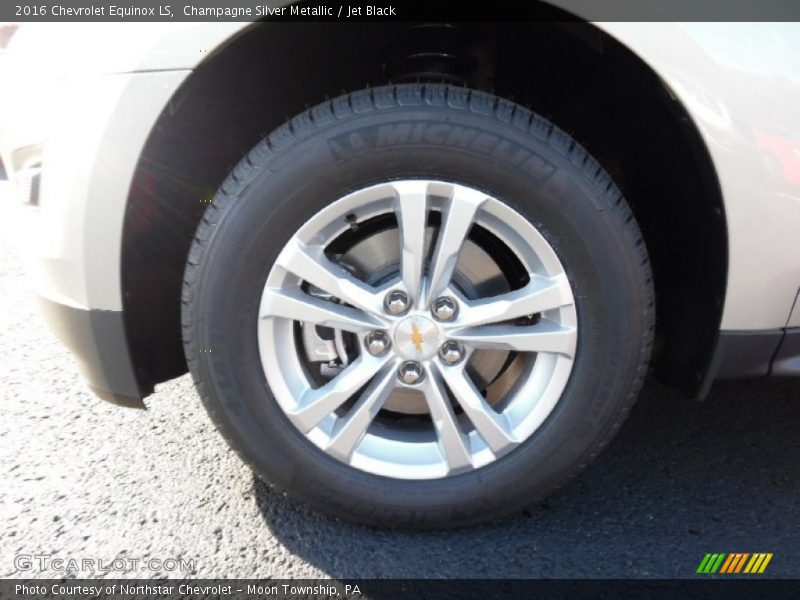Champagne Silver Metallic / Jet Black 2016 Chevrolet Equinox LS