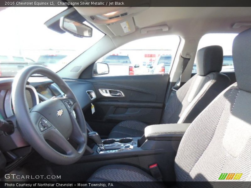 Champagne Silver Metallic / Jet Black 2016 Chevrolet Equinox LS