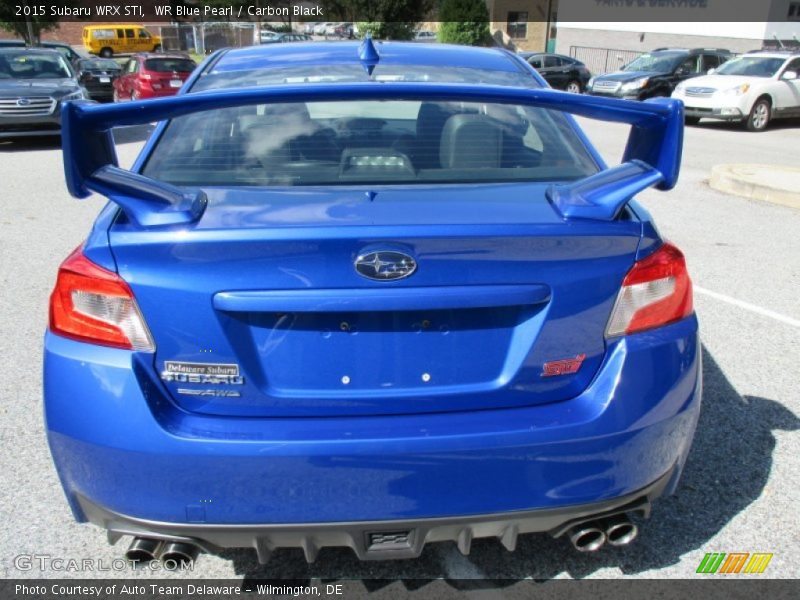 WR Blue Pearl / Carbon Black 2015 Subaru WRX STI