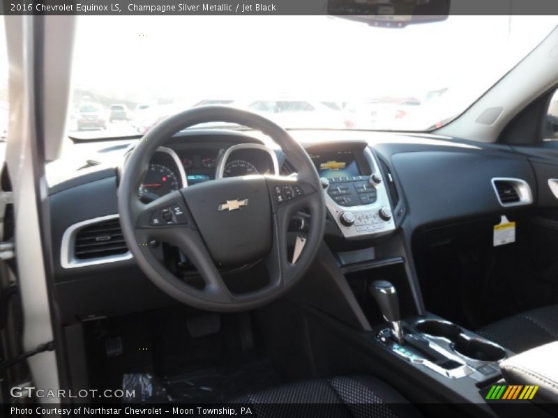 Champagne Silver Metallic / Jet Black 2016 Chevrolet Equinox LS