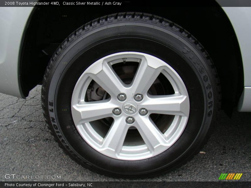Classic Silver Metallic / Ash Gray 2008 Toyota Highlander 4WD