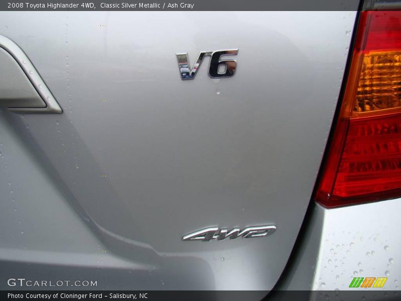 Classic Silver Metallic / Ash Gray 2008 Toyota Highlander 4WD
