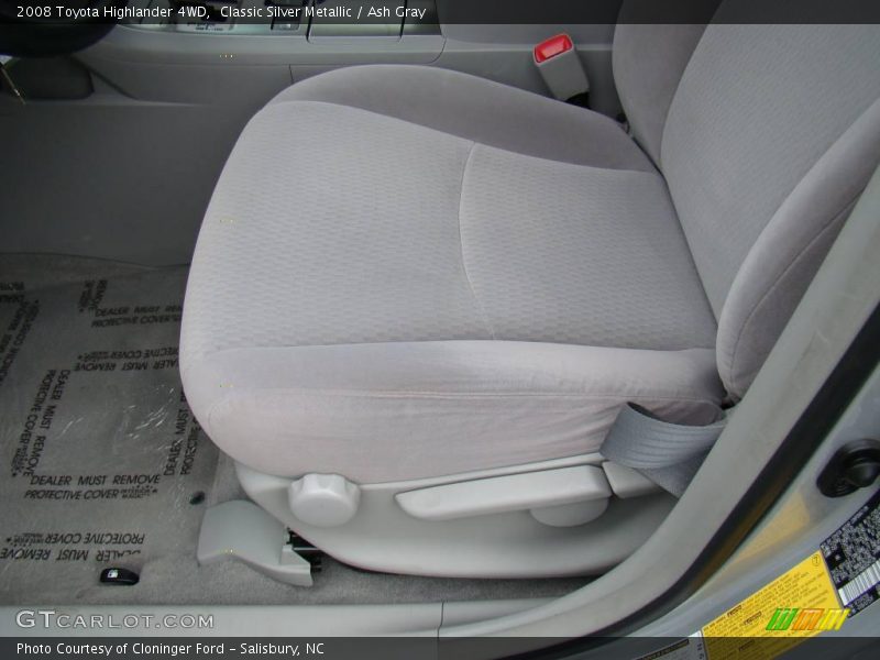 Classic Silver Metallic / Ash Gray 2008 Toyota Highlander 4WD
