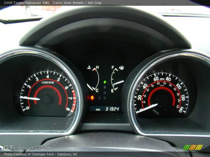 Classic Silver Metallic / Ash Gray 2008 Toyota Highlander 4WD