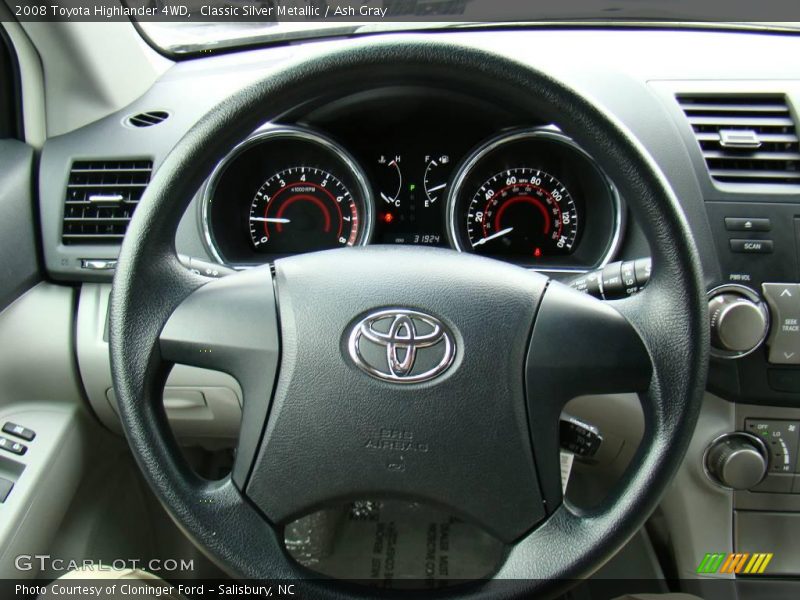 Classic Silver Metallic / Ash Gray 2008 Toyota Highlander 4WD