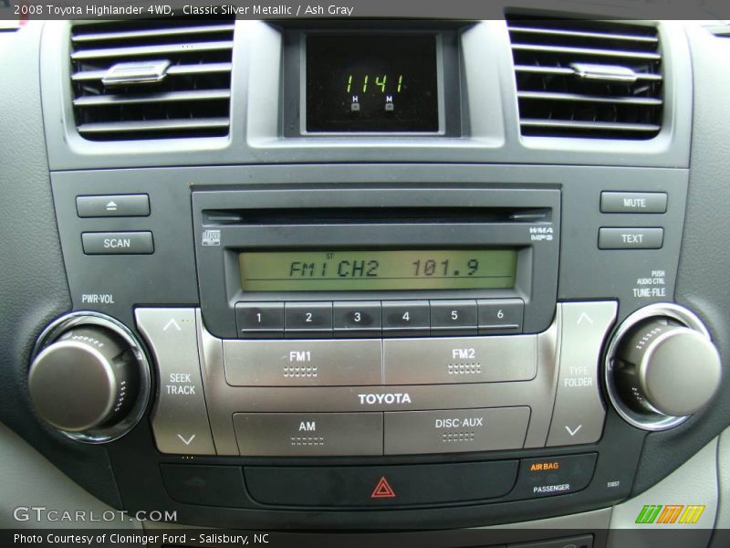Classic Silver Metallic / Ash Gray 2008 Toyota Highlander 4WD