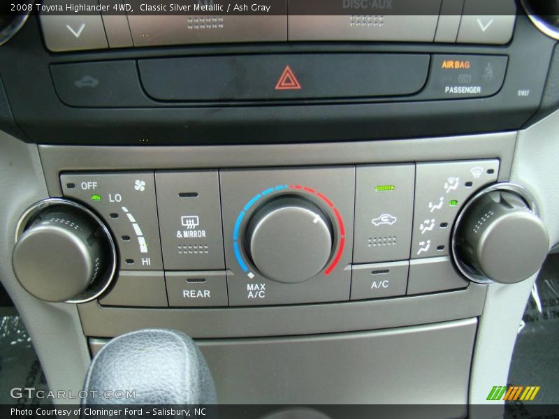 Classic Silver Metallic / Ash Gray 2008 Toyota Highlander 4WD