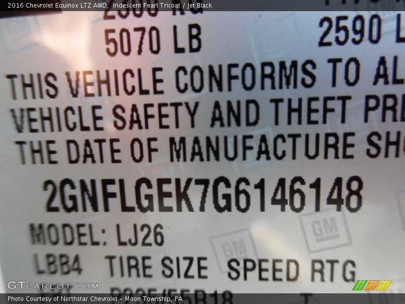 Iridescent Pearl Tricoat / Jet Black 2016 Chevrolet Equinox LTZ AWD