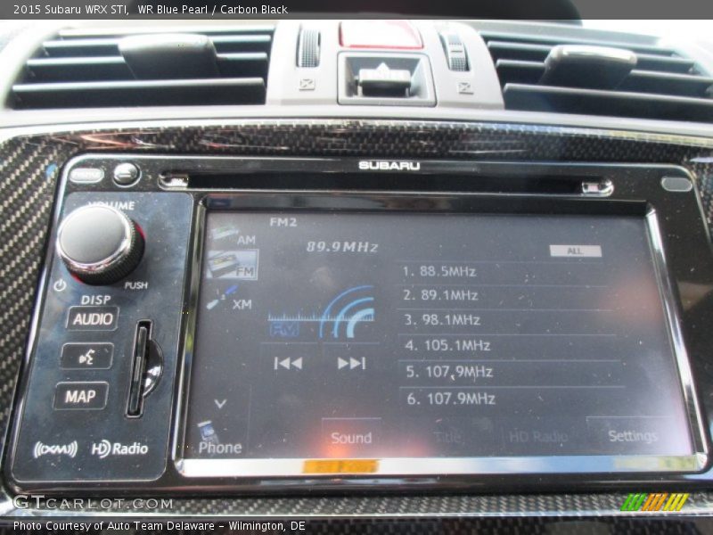 WR Blue Pearl / Carbon Black 2015 Subaru WRX STI